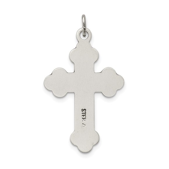 Million Charms 925 Sterling Silver Antiqued INRI Crucifix Necklace Charm Pendant - Picture 4 of 4